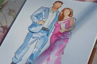 Boda Art Studio - Acuarela en directo - 8