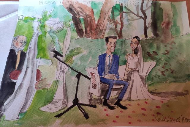 Valentino Menghi Retratista y Caricaturista 2