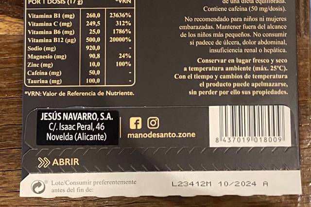 Mano de Santo - Drink eraser 2