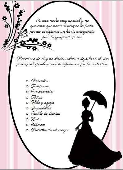 cartel baño chicas