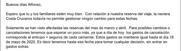 Pregunta a las parejas  con cambio de fecha. 1