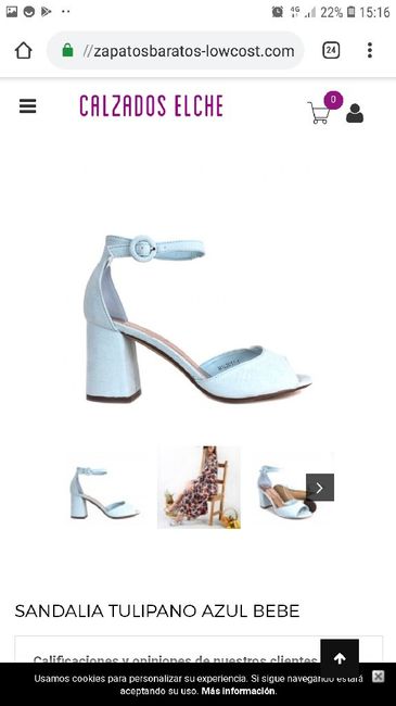 Bata de novia y zapatos azul cielo 6