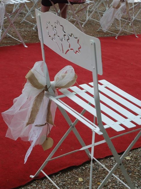 sillas de la ceremonnia
