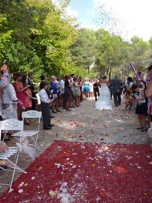 salida de la ceremonia