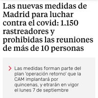Restricciones Madrid - 1
