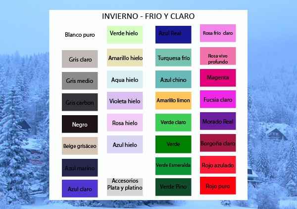 Tonos ideales para las personas INVIERNO