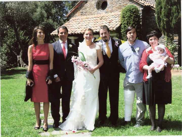 La familia de la novia....