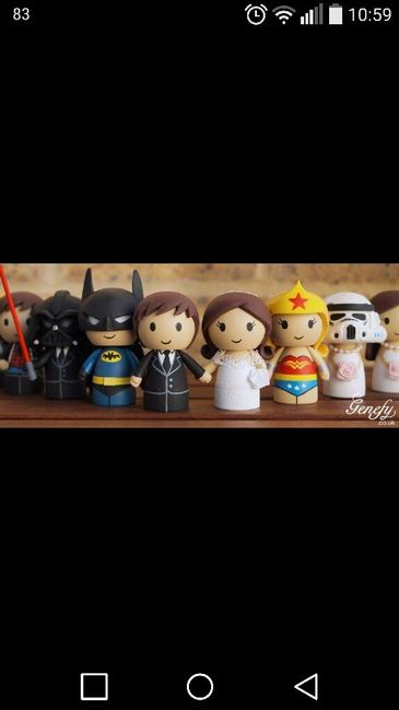 Quiero muñecos de la tarta personalizados y económico, sabéis de alguien que los haga? - 1