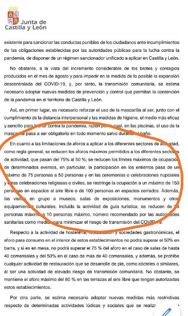 Nuevas restricciones Castilla y León - 1