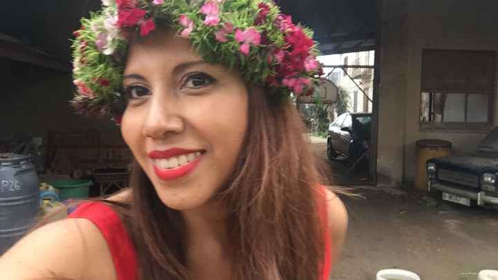  Corona de flores naturales, mirar como me quedó 😊 - 2