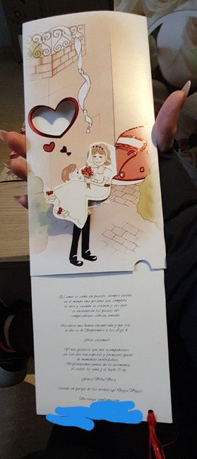 Me encantan mis invitaciones de boda, pero me dicen que son muy ñoñas!!!! 1