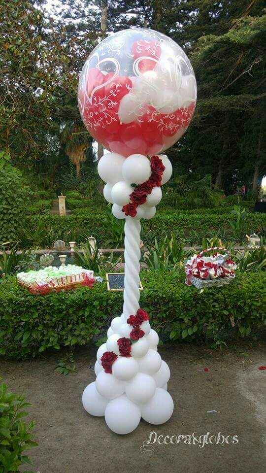 Columna de globos explosiva - 1