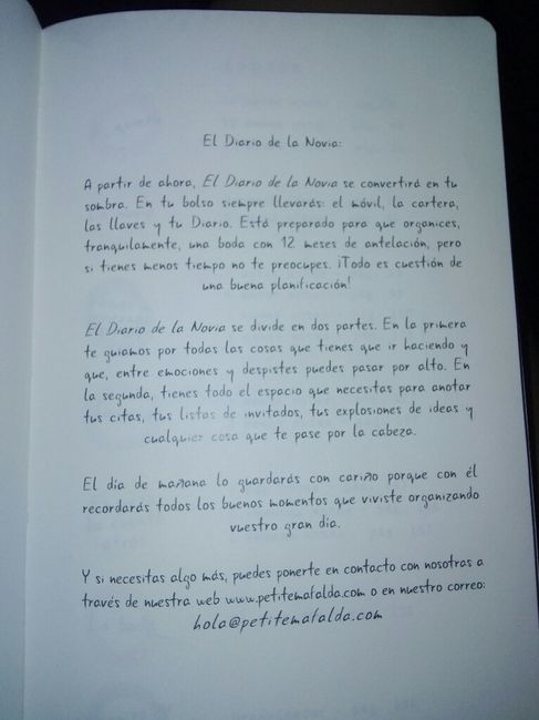 Agenda organizador de bodas - 2