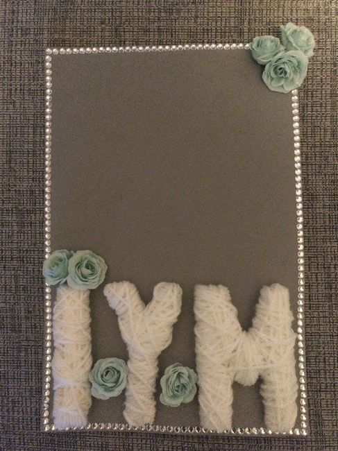  Cartel para firmas y pulseras de damas de honor y novia - 1