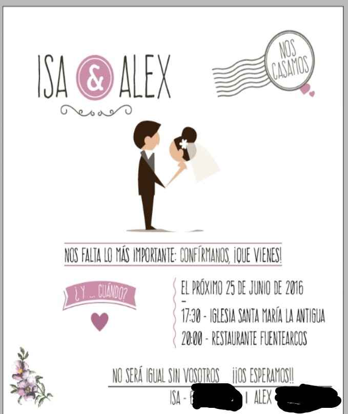 ¿Qué texto pondrás en tus invitaciones? - 1