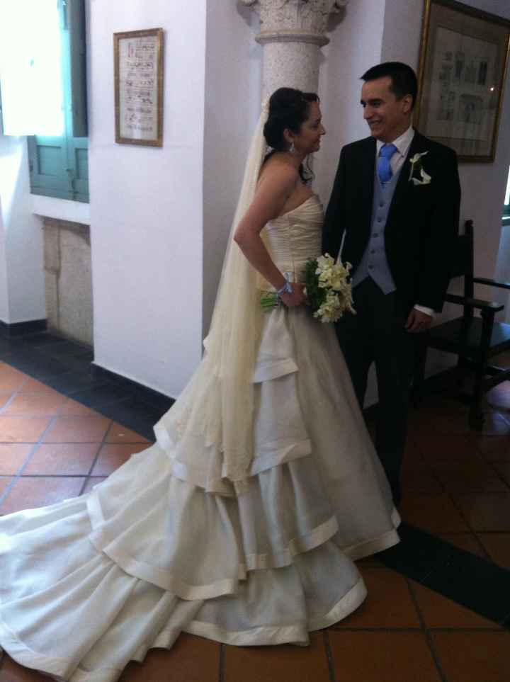 Después de sesión de fotos ya casados