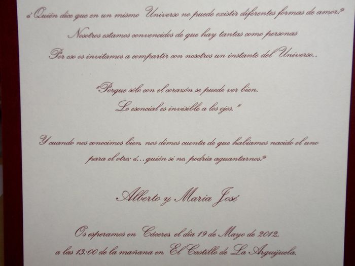 Invitaciones Alberto & Mari Jose