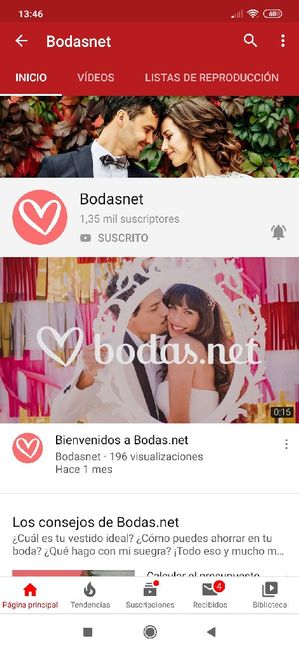 ¿Conoces el canal de Youtube de Bodas.net? 🎥 1