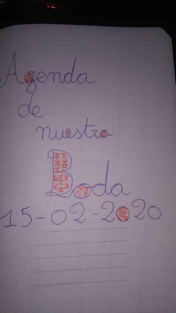 Mi "agenda" de boda - 2