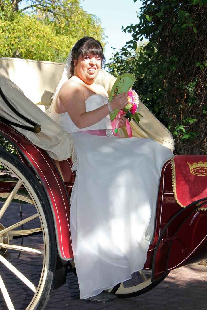 mi llegada a la ceremonia 