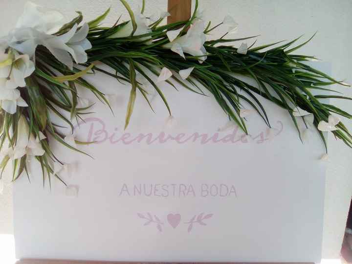 cartel de bienvenida