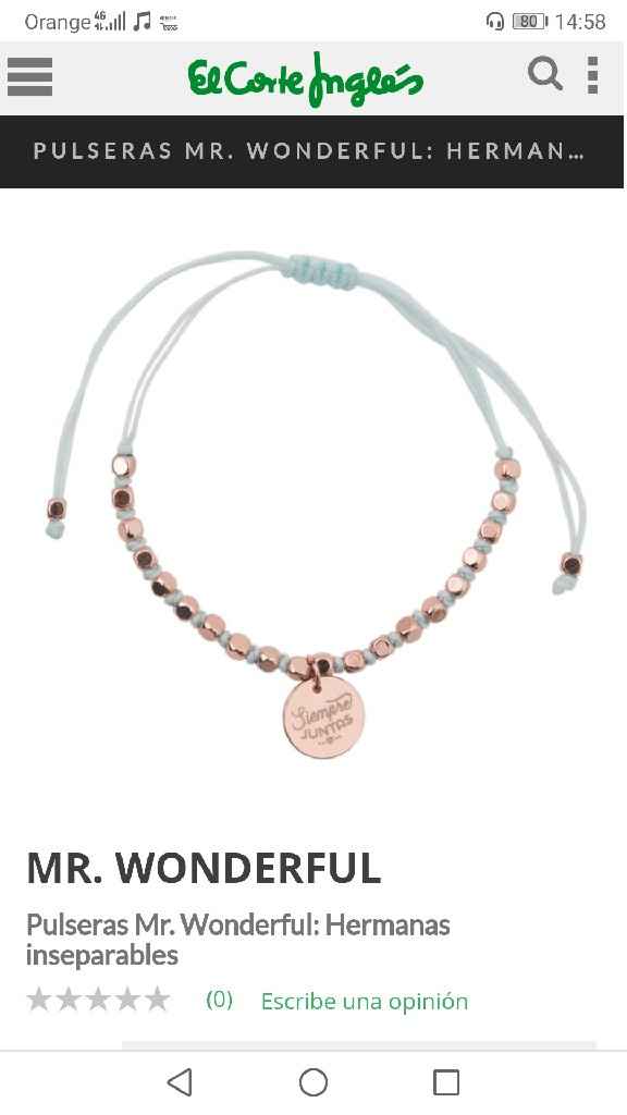 Pulseras personalizables hermanas - 1