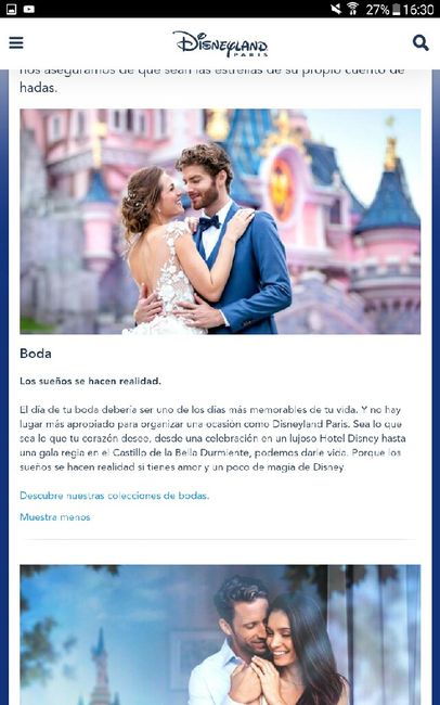 Post boda en disneyland - 2