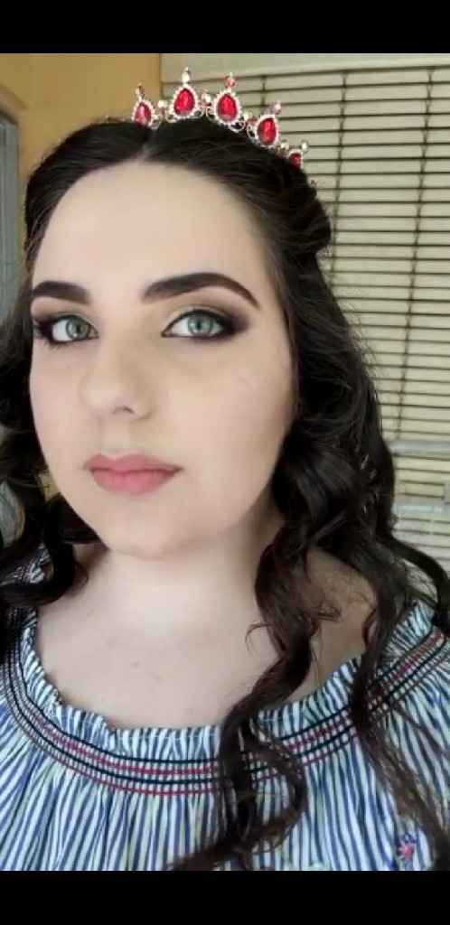Prueba de maquillaje y peinado superada con exito😍👏🏻💪🏻 - 7