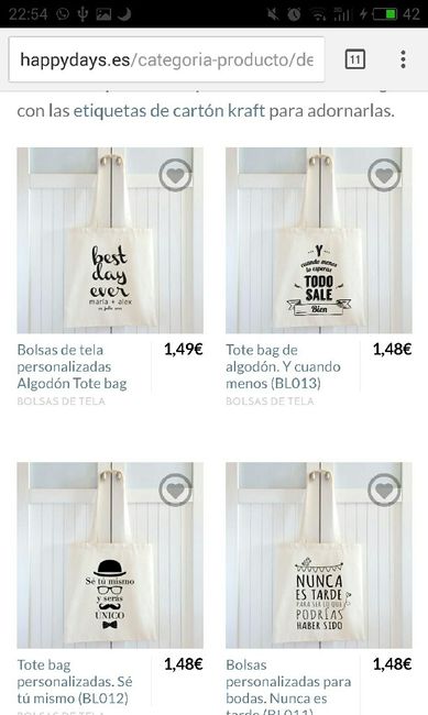 Bolsas para los detalles - 1