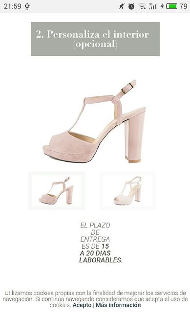 Zapatos de novia rosa - 1