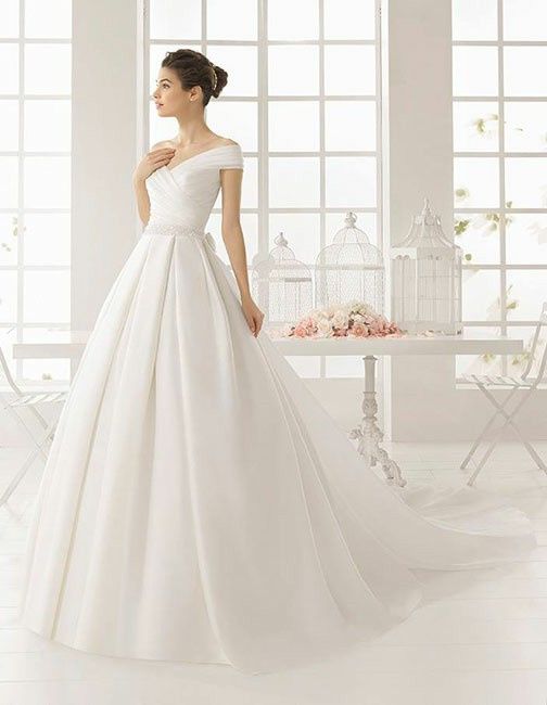 Vestido corte princesa hombros caidos low cost (desesperada) - 1