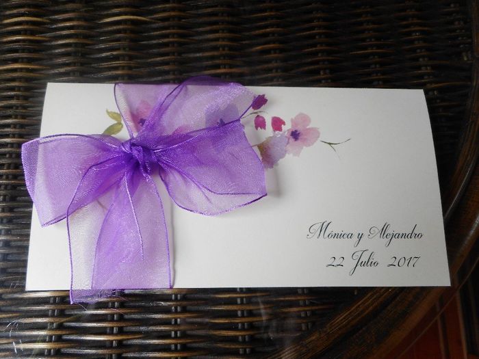 Invitación con lazo