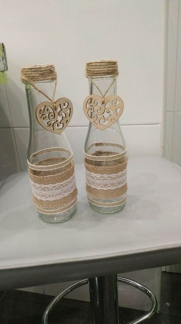 Preparando los centros de mesa 2