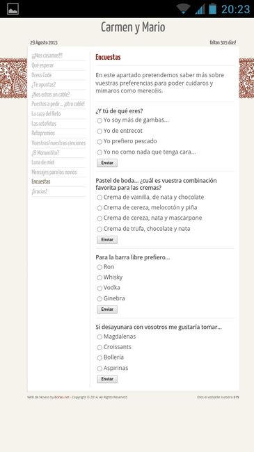 Detalles de mi web de boda  - 8