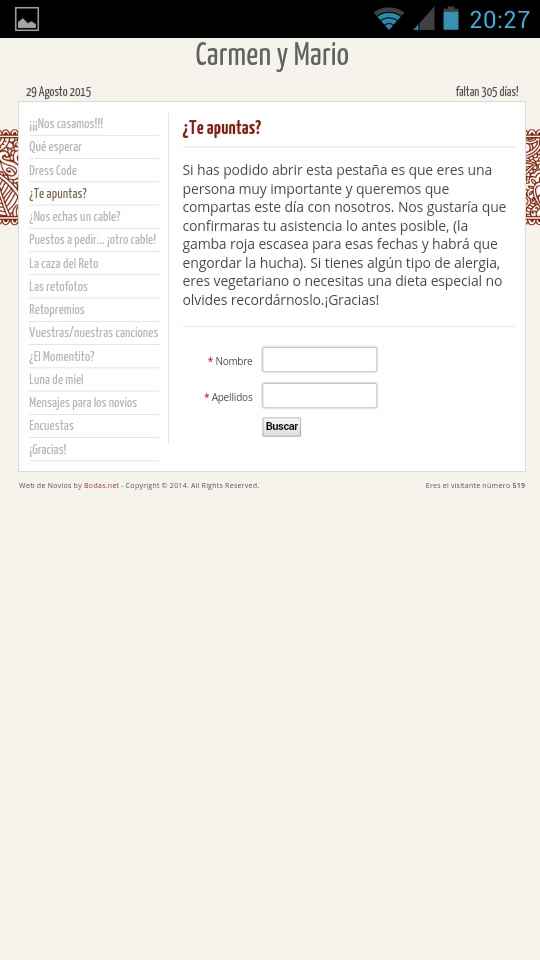 Detalles de mi web de boda  - 5