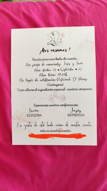 Ya tenemos la invitaciónes !!! - 2