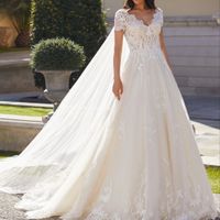 Vestido novia talla grande - 1