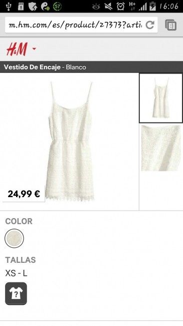 Busco vestido blanco barato para.. - 1
