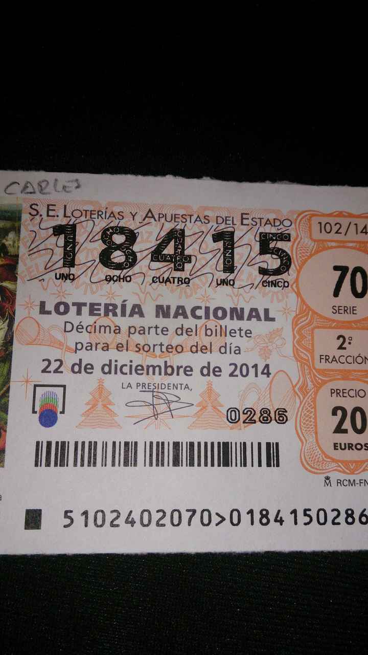 Nuestro día en la loteria de navidad - 1