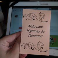Lágrimas de felicidad 