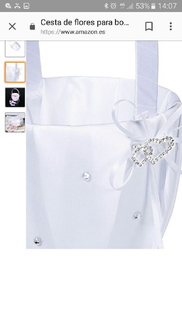 Cestas para petalos y cojin porta alianzas que os parwce??? - 2