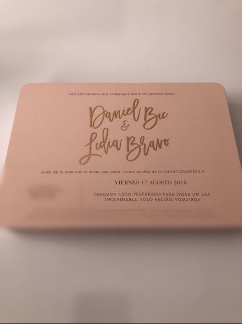 Ya tenemos las invitaciones!!! - 1