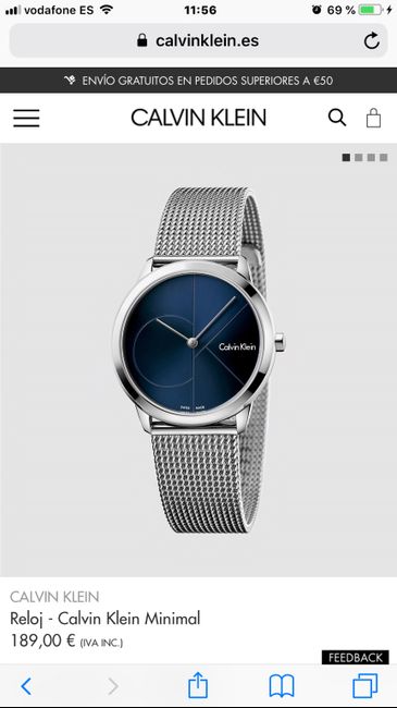 Reloj al novio, idea. - 1
