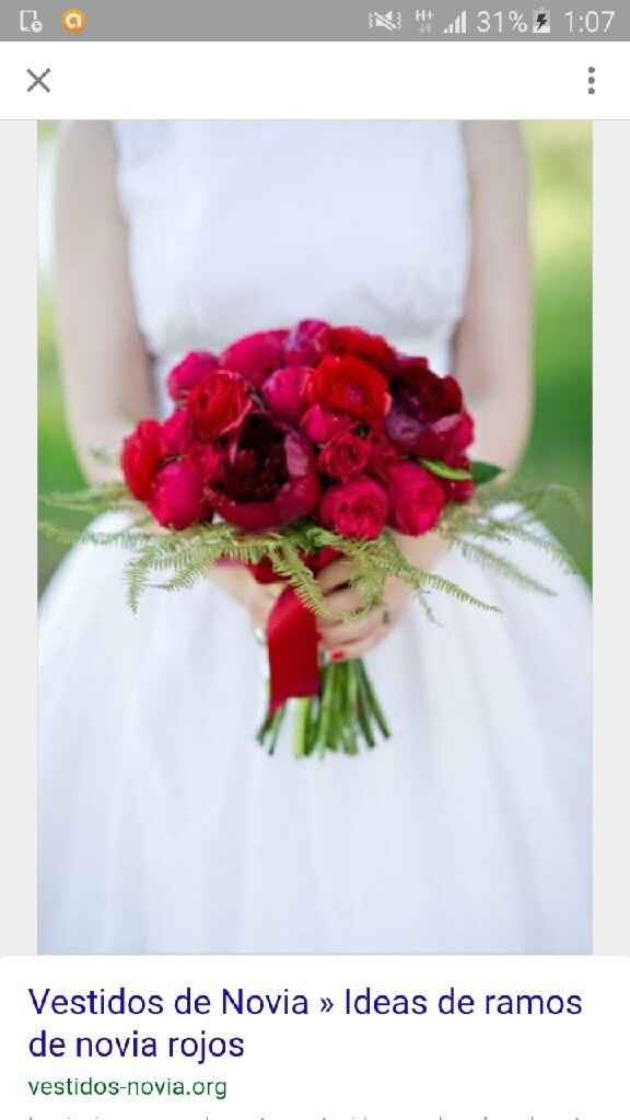 Ramo de novia en rojo. - 4