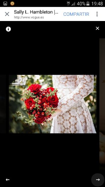 Ramo de novia en rojo. - 3