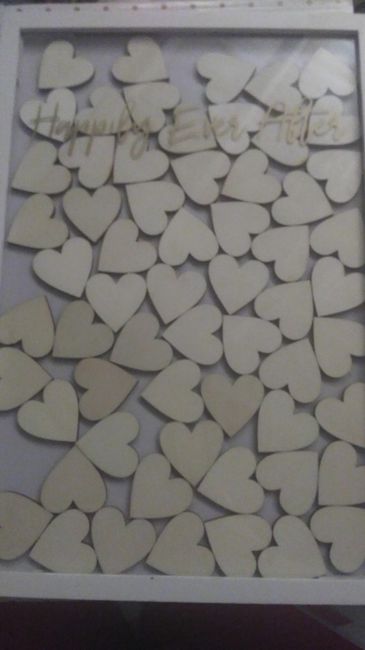 Cuadro corazones escribir invitados - 1
