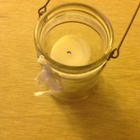Bote con vela decorado o