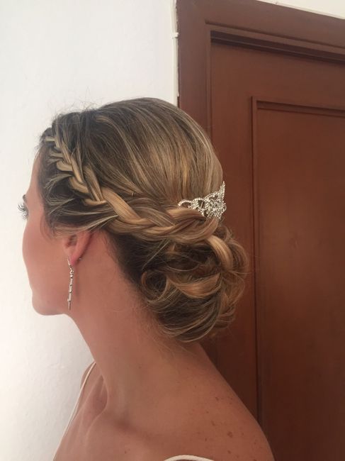 Mi prueba de peinado y maquillaje para el día b - 1