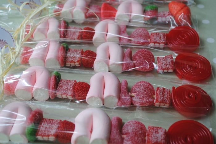Brochetas de gominolas