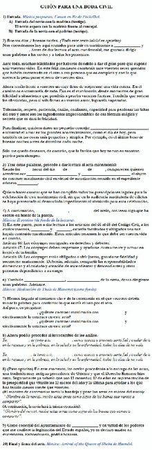 Guion de boda - 1